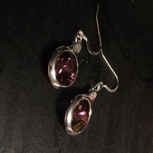 Amethyst sterling Swarovski crystal